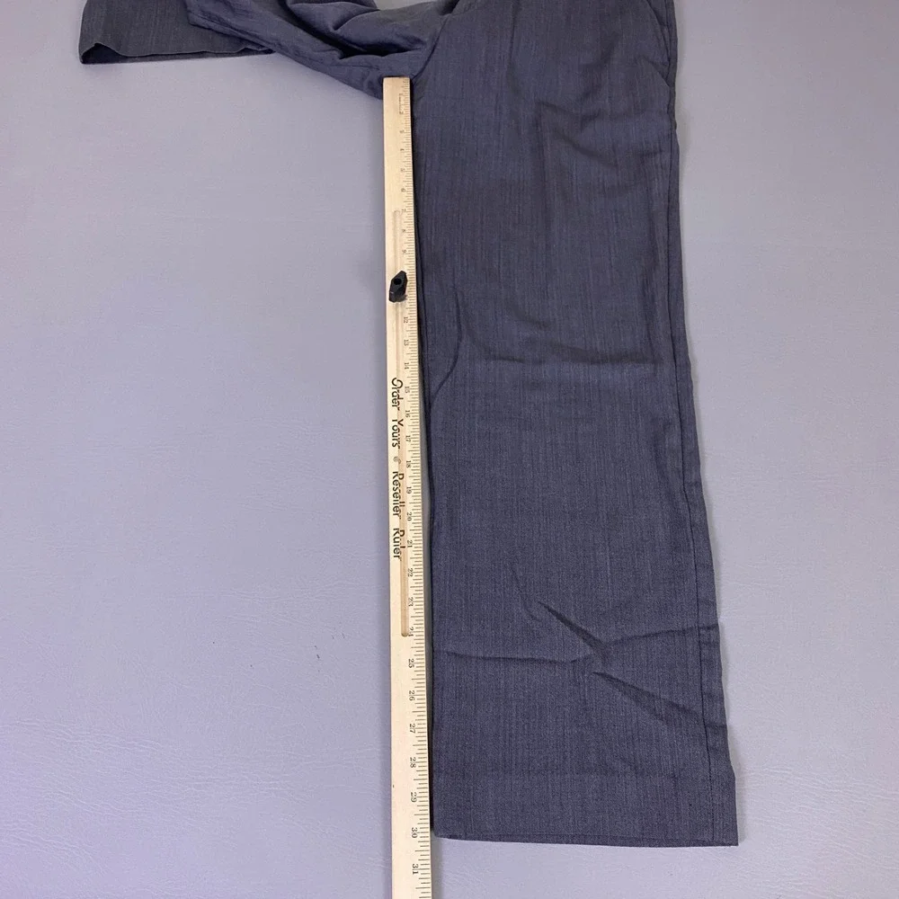 Banana Republic Dress Pants Mens 35x32 Straight Fit 100% Wool Gray‎ Herringbone